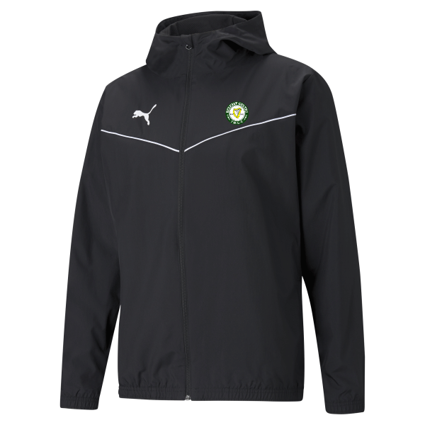 Belfast Celtic Puma Team Rise Training All Weather Jacket  Black/White